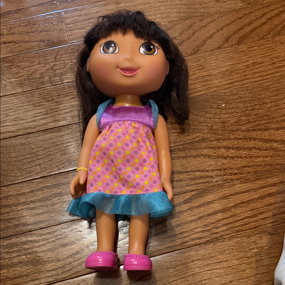 Fisher-Price Doll with Pink and Purple Dress